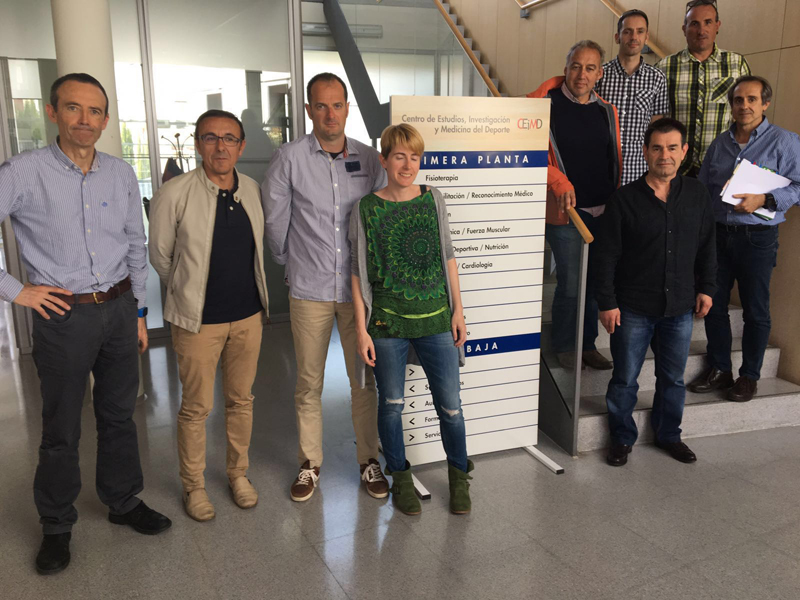 El Presidente de la Federación Española, de visita en Pamplona